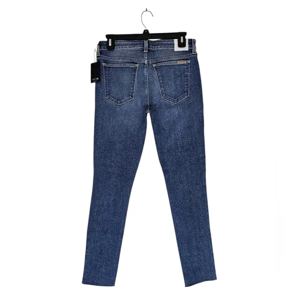 Joe's Jeans The Icon High Rise Skinny Blue Raw Hem Ankle Jeans 27 NWT - Picture 2 of 8